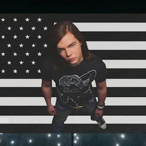 Georg Listing From Tokio Hotel Band, Wall Art, Music Gift, Home Decor, Fan Merch, German Musician Tribute, Flag,