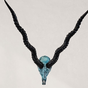 Blackbuck Antelope Skull - Copper Leaf Gilded & Patinated