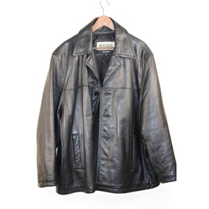M. Julian by Wilsons Leather 1990s Black Leather Jacket M. Julian by Wilsons Leather 1990s Black Leather Jacket