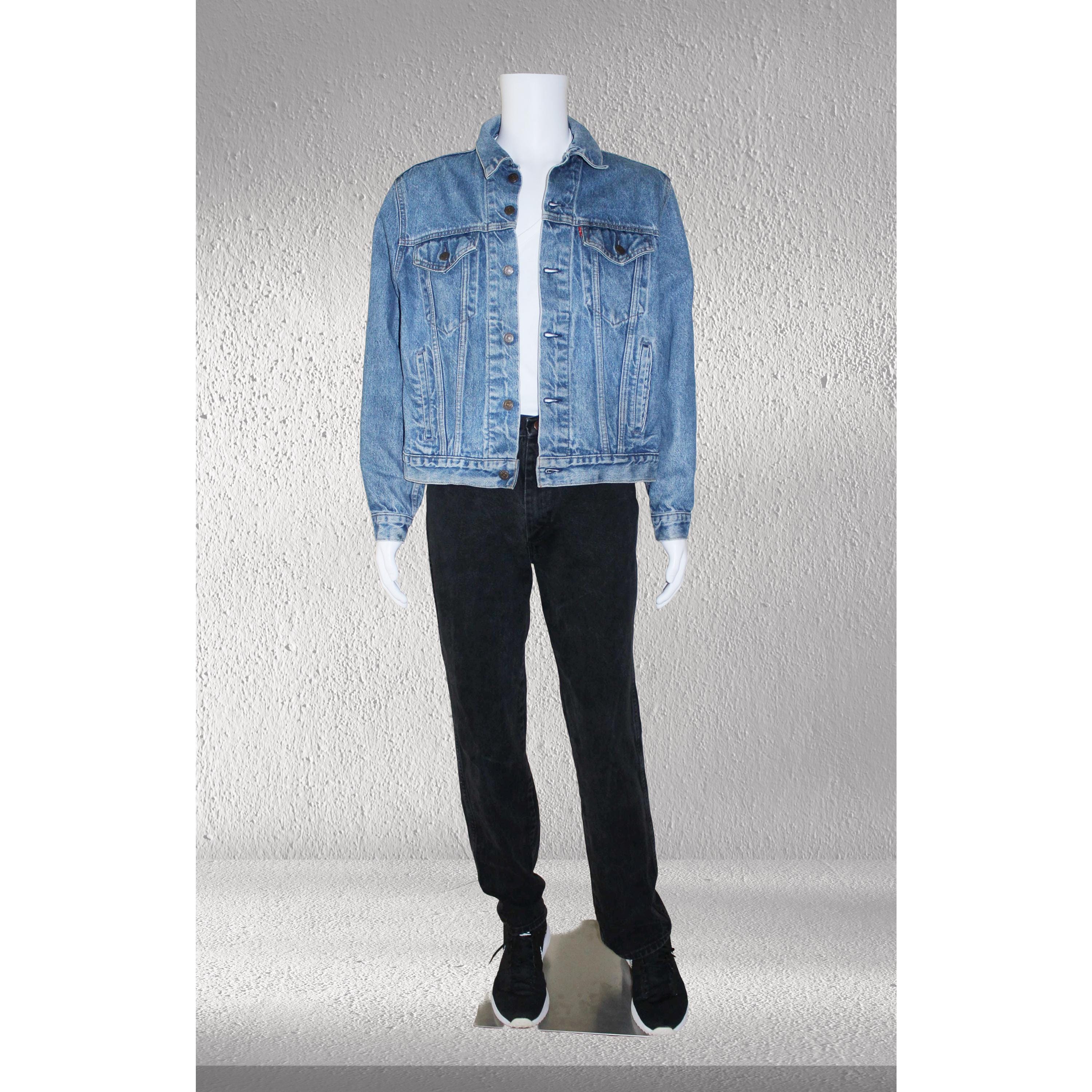 Vintage 80s Levi's 70506 Denim Trucker Jacket - Made in USA Type