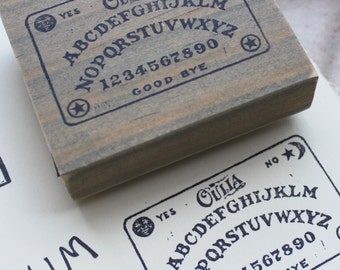 Sello de goma con forma de ouija, regalos de ouija, sellos de Halloween, regalos personalizados, sello de goma personalizado