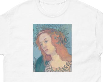 Minerva Goddess Art Shirt, Minerva Painting, Goddess Tshirt, Renaissance Shirt, Portrait Art, Painting on Shirt, Goddess Gifts