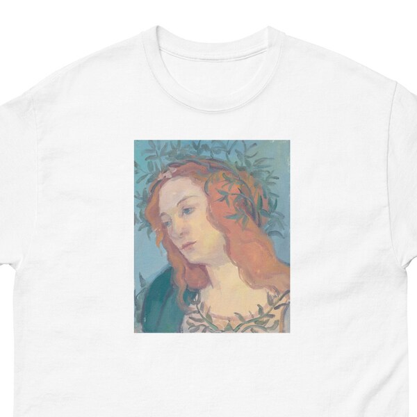 Minerva Goddess Art Shirt, Minerva Painting, Goddess Tshirt, Renaissance Shirt, Portrait Art, Painting on Shirt, Goddess Gifts