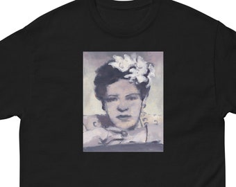 Billie Holiday Shirt, Portrait Painting, Lady Day Shirt, Billie Holiday Print, Billie Holiday Gift, Portrait on a Shirt