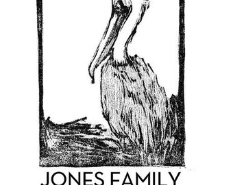 Pelican Rubber Stamp | Personalized Pelican Address Stamp