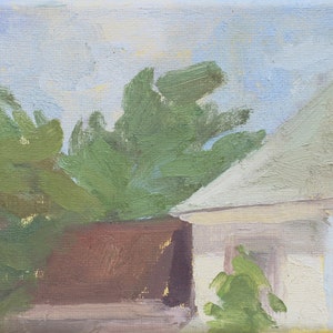 Framed Original Landscape Oil Painting by Michelle Farro