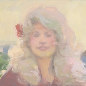 Dolly Parton Print, Dolly Parton Painting, Portrait Art Print by Michelle Farro