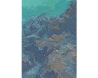 seascape painting / original art / contemporary art / giclee print / seascape wall decor