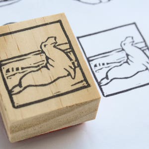 Elephant Seal Rubber Stamp / Animal Address Stamp