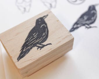 raven stamp / personalized stamp / raven gifts