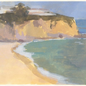 Landscape Painting of California Coast | Art Print by Michelle Farro