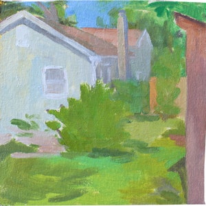 8x8&quot; Landscape Oil Painting on Canvas by Michelle Farro