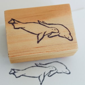 sea lion rubber stamp / ocean stamps / personalized rubber stamp