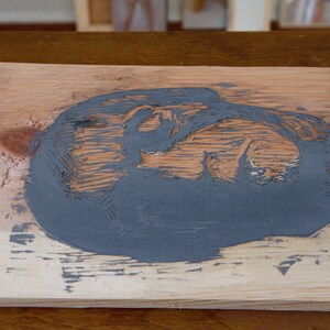 Beethoven Woodcut Print, Arte de la Música Clásica, Beethoven Bust Printmaking de Michelle Farro imagen 4