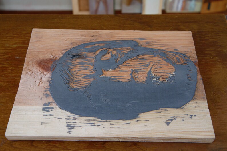 Beethoven Woodcut Print, Arte de la Música Clásica, Beethoven Bust Printmaking de Michelle Farro imagen 4