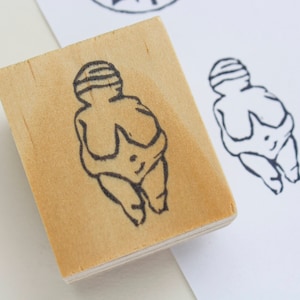 Venus of Willendorf Rubber Stamp, Goddess Statue, Goddess Gifts, Gifts for Her, Personalized Stamp