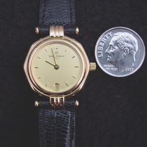 NEU, Armbanduhr, Damenuhr, Michel Herbelin, Gold, Eidechse, ETA Swiss 7 Jewel, Frankreich
