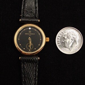 NEW, Wristwatch, Lady's, Michel Herbelin, Gold, Leather, ETA Swiss 11 Jewel, France