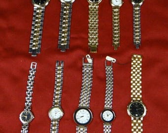 Women’s Watch Lot Non Running Quartz Watches For Repair Parts As Is Mixed Lot of 20 Mens or Womens Watches for Parts or Repair  main image 3