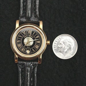 NEU, Armbanduhr, Damenuhr, Michel Herbelin Gold Leder ETA Swiss 7 Jewel 12877-P23