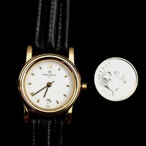 NEW Wristwatch, Lady's, Michel Herbelin, Gold, Leather, ETA Swiss 7 Jewel, France