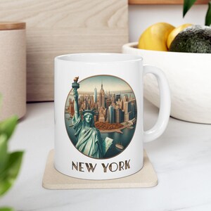 New York Mug Best Gift for Travel Lovers Unique Birthday Present Scenic View Perfect for Coffee Enthusiasts Ideal NYC Souvenir 11 oz