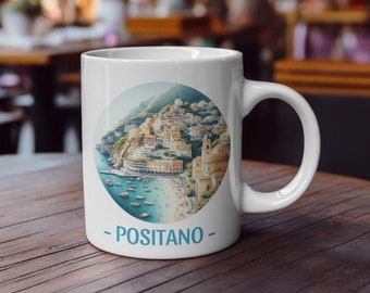 Positano Italy Mug: Scenic Travel Gift, Wanderlust Design (11oz)
