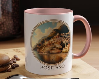 Positano Mug: Scenic Italian Coastline, Travel Lover Gift