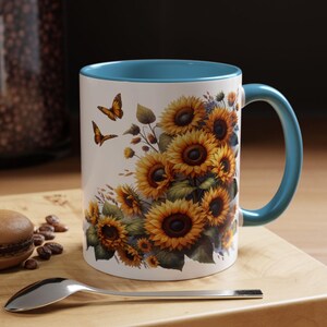 Sunflowers Mug Best Birthday Gift for Her Coffee and Flowers Lover Present Cute Floral Design Perfect for Any Occasion 11oz