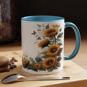 Sunflower Mug Best Birthday Gift for Her Coffee and Flowers Lover Present Cute Floral Design Perfect for Any Occasion 11oz