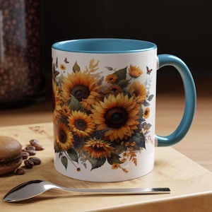 Sunflowers Mug Best Birthday Gift for Her Coffee and Flowers Lover Present Cute Floral Design Perfect for Any Occasion 11oz
