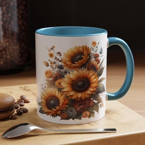 Sunflowers Mug Best Birthday Gift for Her Coffee and Flowers Lover Present Cute Floral Design Perfect for Any Occasion 11oz