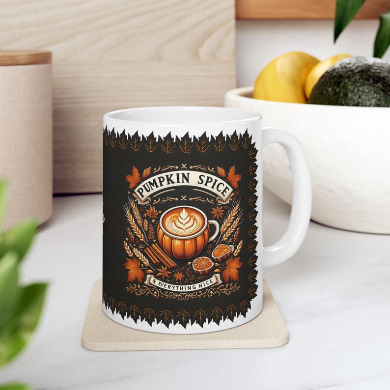 Pumpkin Spice Latte Mug: Autumn Coffee Cup, Fall Gift - Etsy