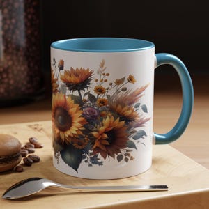 Sunflower Mug Best Birthday Gift for Her Coffee and Flowers Lover Present Cute Floral Design Perfect for Any Occasion 11oz