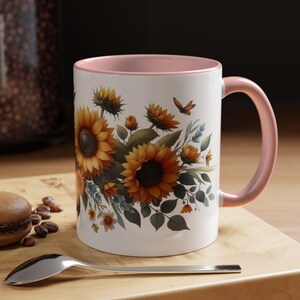 Sunflower Mug Best Birthday Gift for Her Coffee and Flowers Lover Present Cute Floral Design Perfect for Any Occasion 11oz