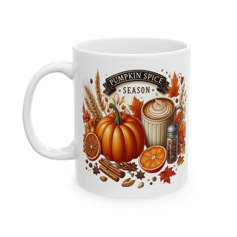 Pumpkin Spice Season Mug: Autumn Coffee Cup, Fall Harvest Gift - Etsy