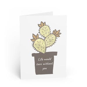 Cactuswenskaarten - Perfect voor vrienden, humor, verjaardagswensen, bedankjes, leuke kaart met leuke citaten