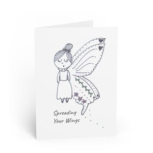 Biglietto d'auguri stravagante - Spiega le tue ali, perfetto per compleanni, celebrazioni e incoraggiamento, cancelleria, biglietti d'auguri artistici
