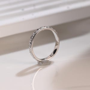 純金 3 mm 幅 ダイヤモンド パターン 刻印入り 結婚指輪 結婚指輪 重ね付け可能 リング マッチングバンド 女性 妻への記念日ギフト