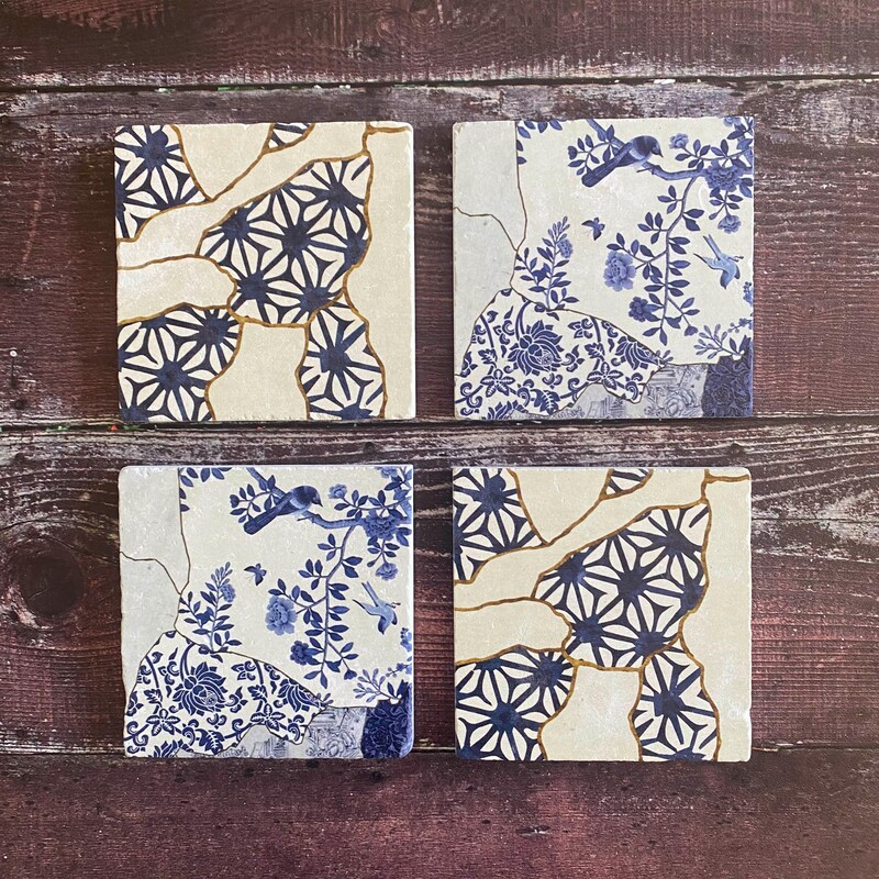Kintsugi Coaster - Etsy