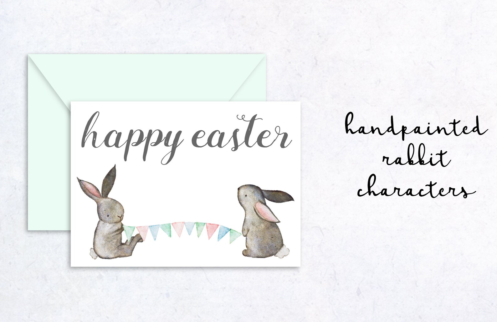 SPRING BUNNIES CLIPART Instant Download Watercolor Easter - Etsy