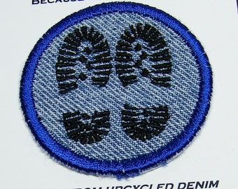 BOOTS!  Iron on Patch, merit badge