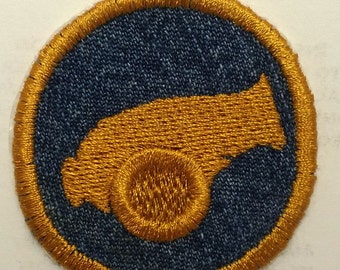 Steampunk Cannon  Iron On Badge or Patch