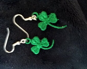 Wee Lace Shamrock  Earrings