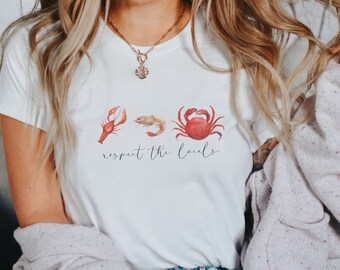 CrustaceanCore Crab Shrimp Crawfish Tshirt, Louisiana Tshirt, Cajun Products, Graphic Tee, Louisiana Pride