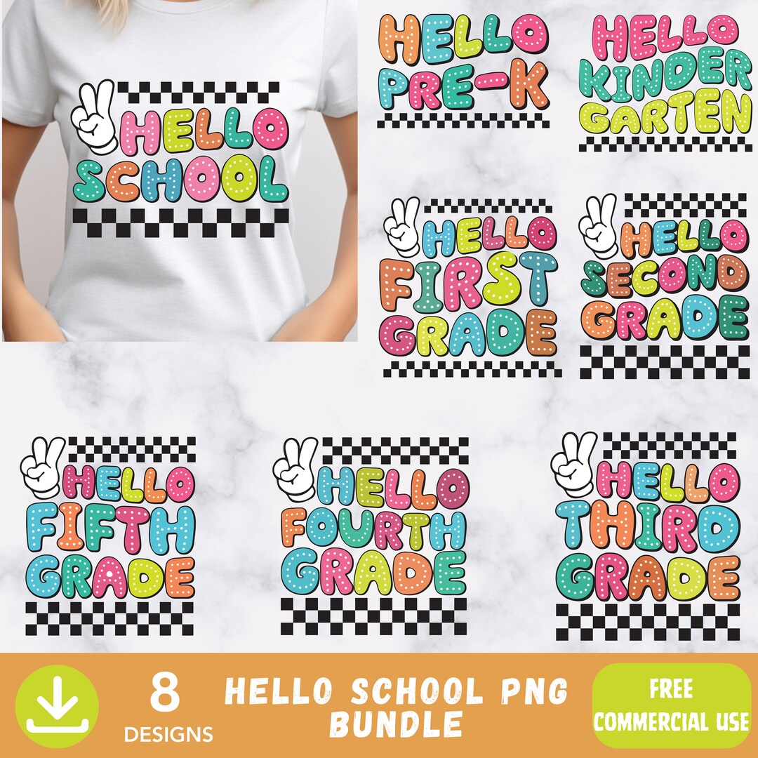 Retro Back to School PNG Bundle ,retro Wavy Back to School Png Bundle ...