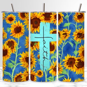 Faith Affirmation Sublimation Design for 20oz Skinny Tumbler Design, Bible Verse Tumbler PNG, Christian Tumbler Wrap, PNG Digital Download