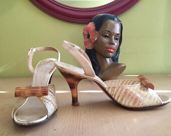 Carved Bamboo Tiki Dream Shoes!