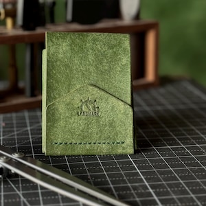 The Quartermaster - Billetera plegable de cuero con tarjetero y envoltorio para billetes - Billetera - Envoltorio para billetes - Hecho a mano en Nevada