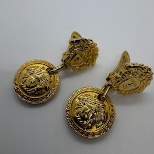 Versace Lion Earring - Etsy
